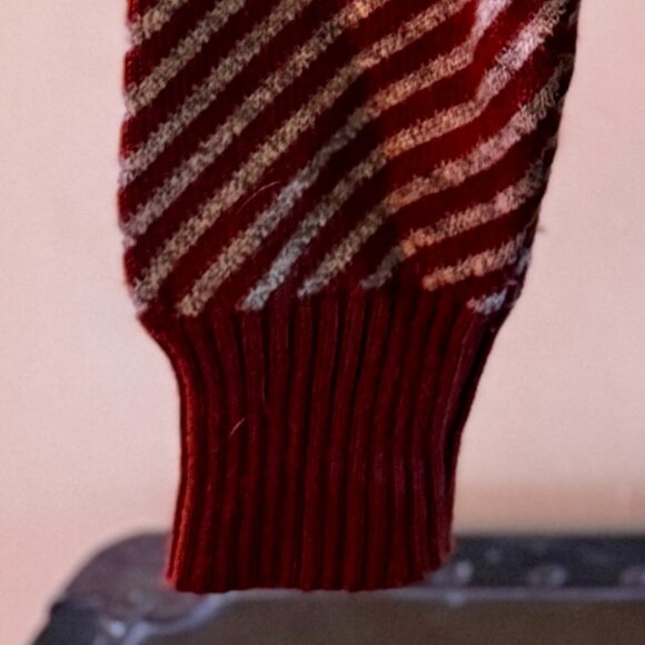 Vintage Collared V-neck Wool Rodier Paris Sweater - Picture 4 of 5